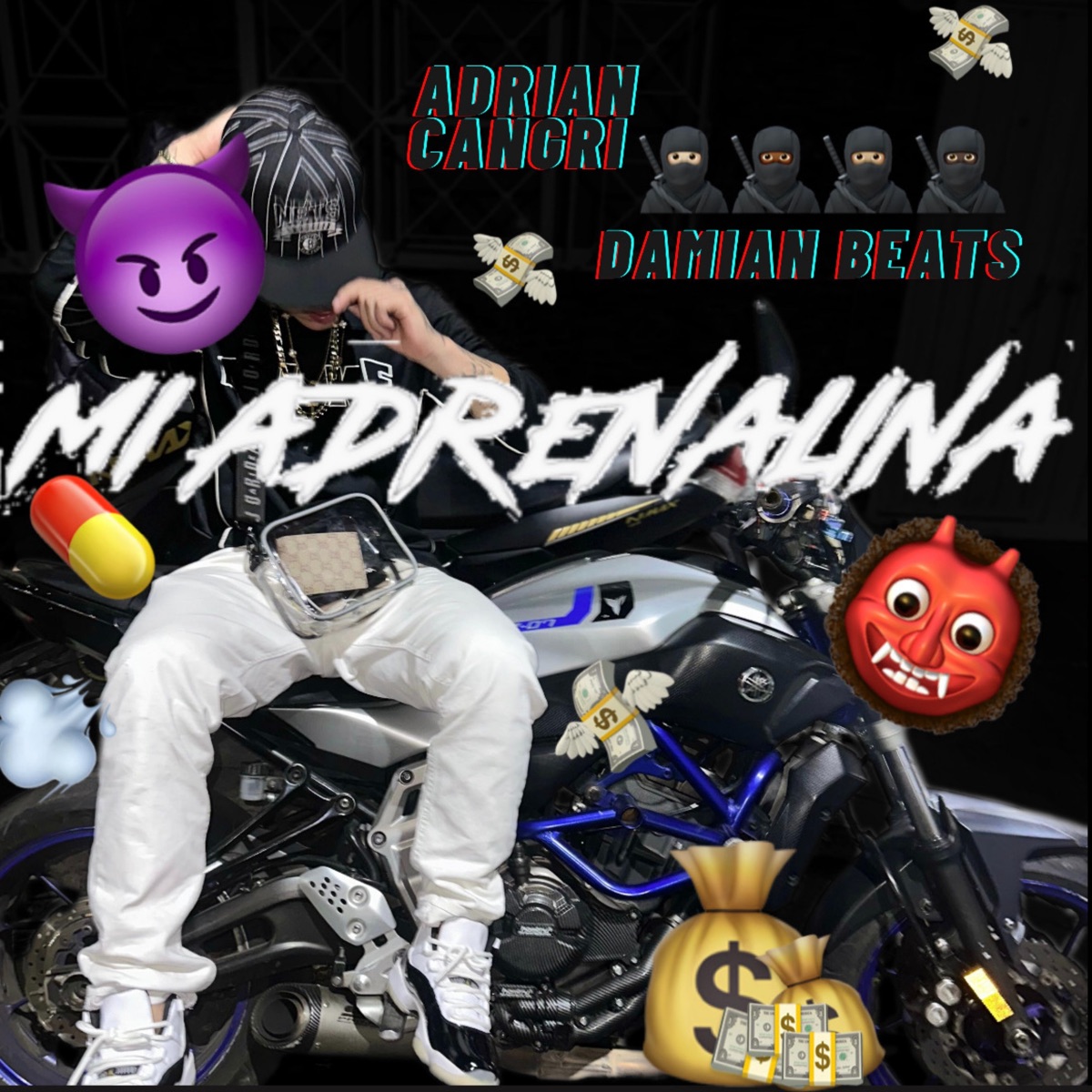 Mi Adrenalina - Single by Adrian Cangri & DAMIAN BEATS album cover