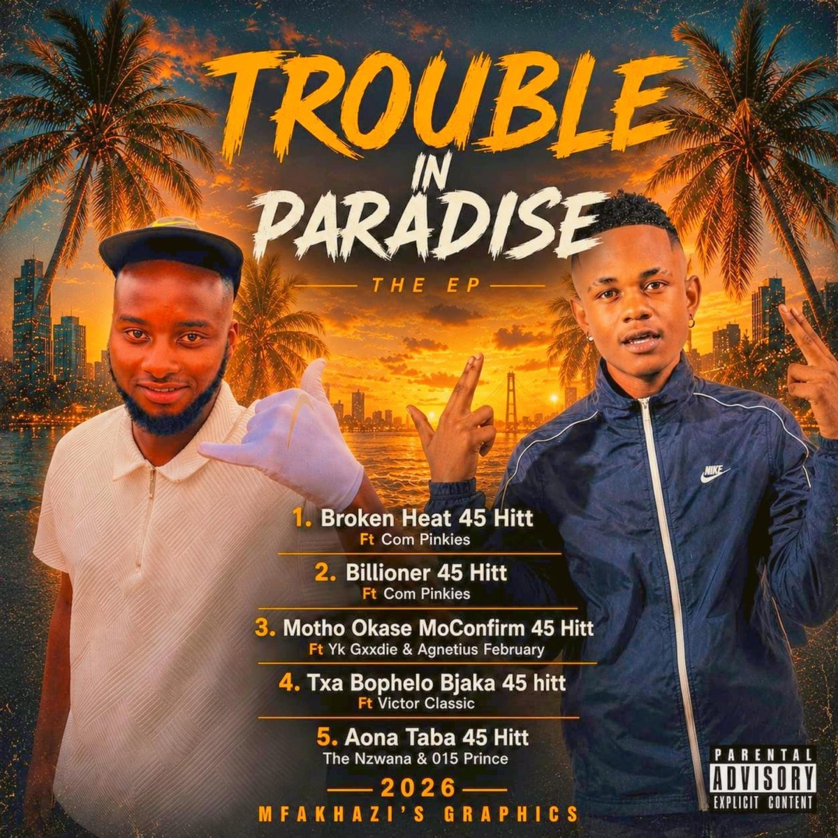 TROUBLE IN PARADISE (feat. 015Prince & The Nzwana) - EP by Flair Classic album cover