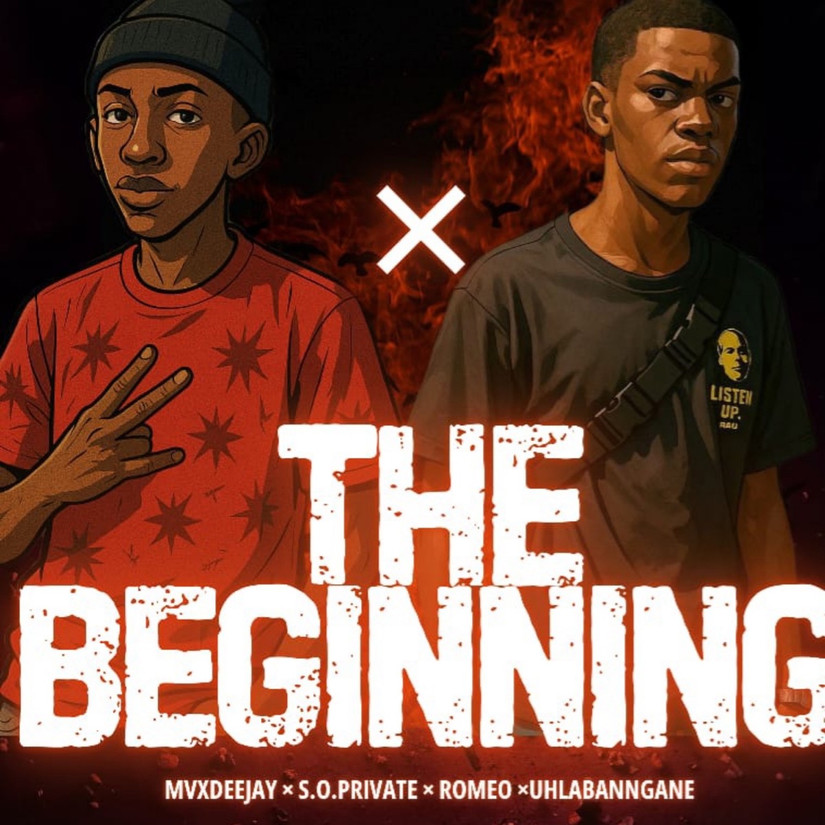 The Beginning (feat. Mcoolest, uHlabangane & Romeo) - EP by S.O.Private & Mvx.deejay album cover