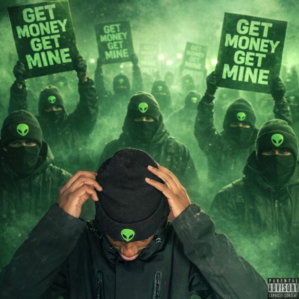 GET MONEY GET MINE (feat. NON CABASHIN, KADIE LIL SLXME, XANDERR & TAY USIKO) - Single by MK SKIES album cover