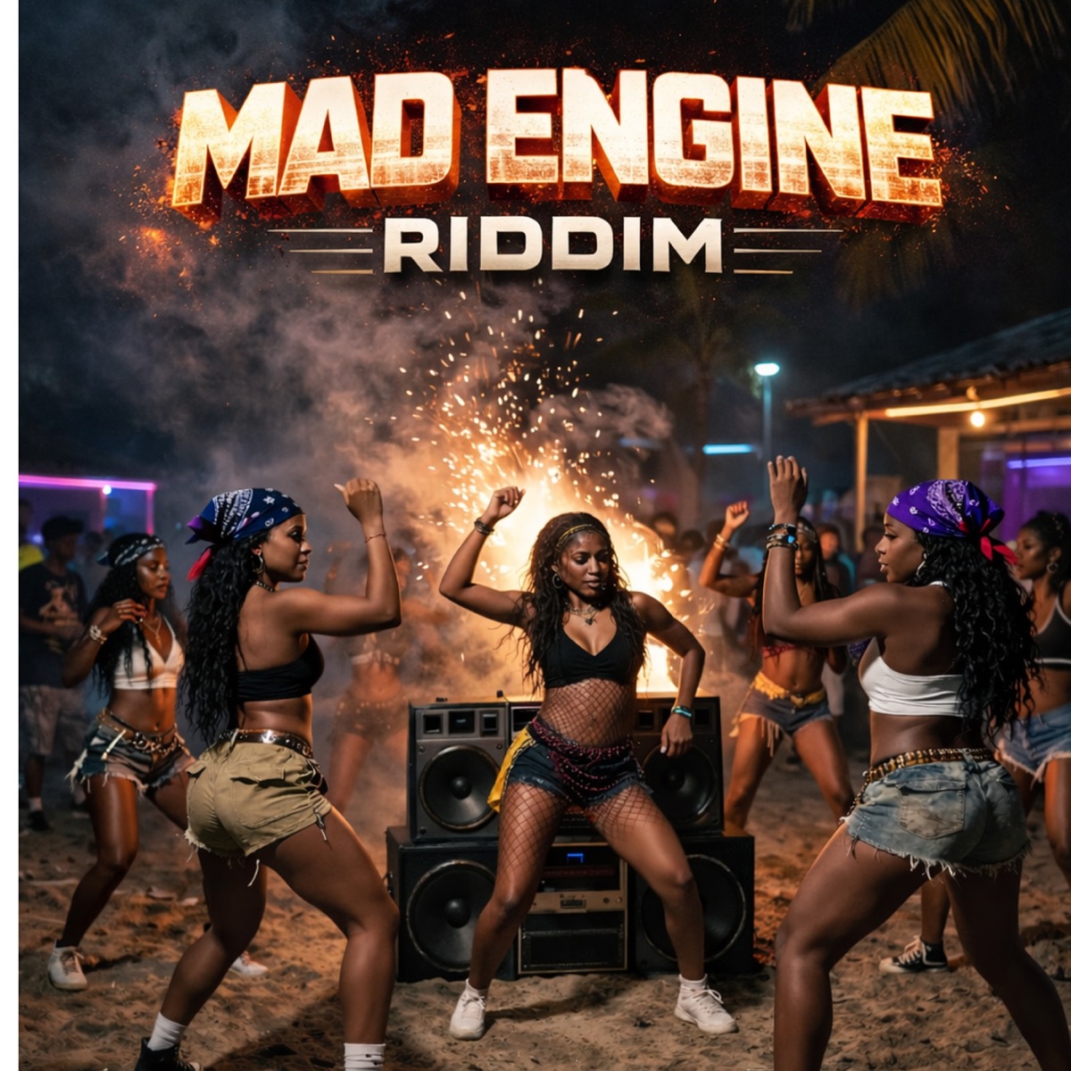 MAD ENGINE RIDDIM - EP by ALL BLACK MUSIC album cover
