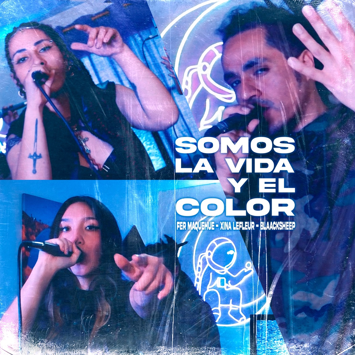 La vida y el color - Single by Fer Maquehue, Xina Le Fleur & Blaack Sheep album cover
