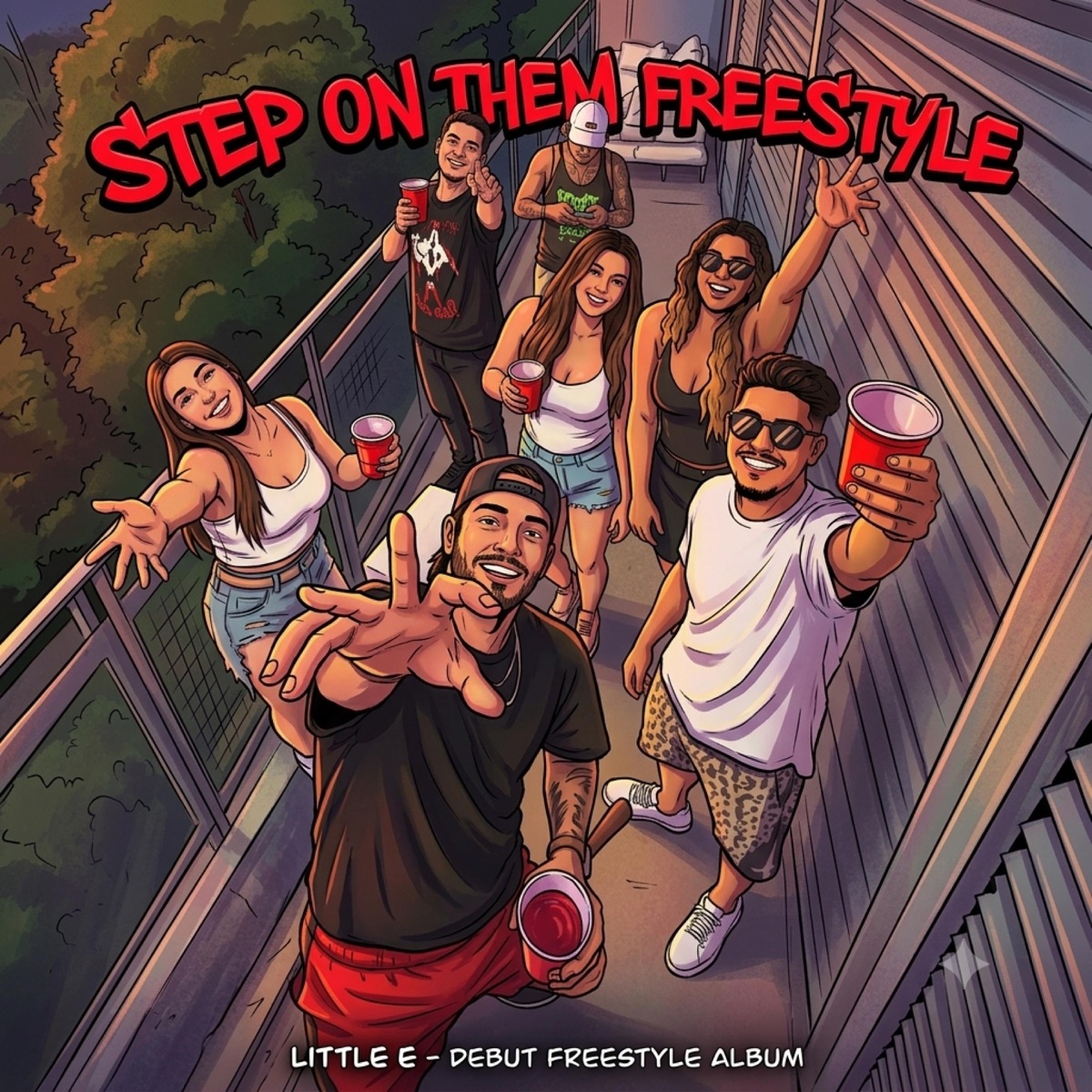 STEP ON THEM FREESTYLE - Single by Little 'E' album cover