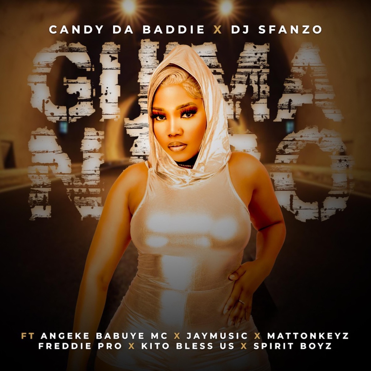 Gijima nabo (feat. DJ Sfanzo, Angekebabuye mc, Freddie pro, Jay music, MattOnKeyZ & Kitoblessus) - Single by Candy da baddie album cover