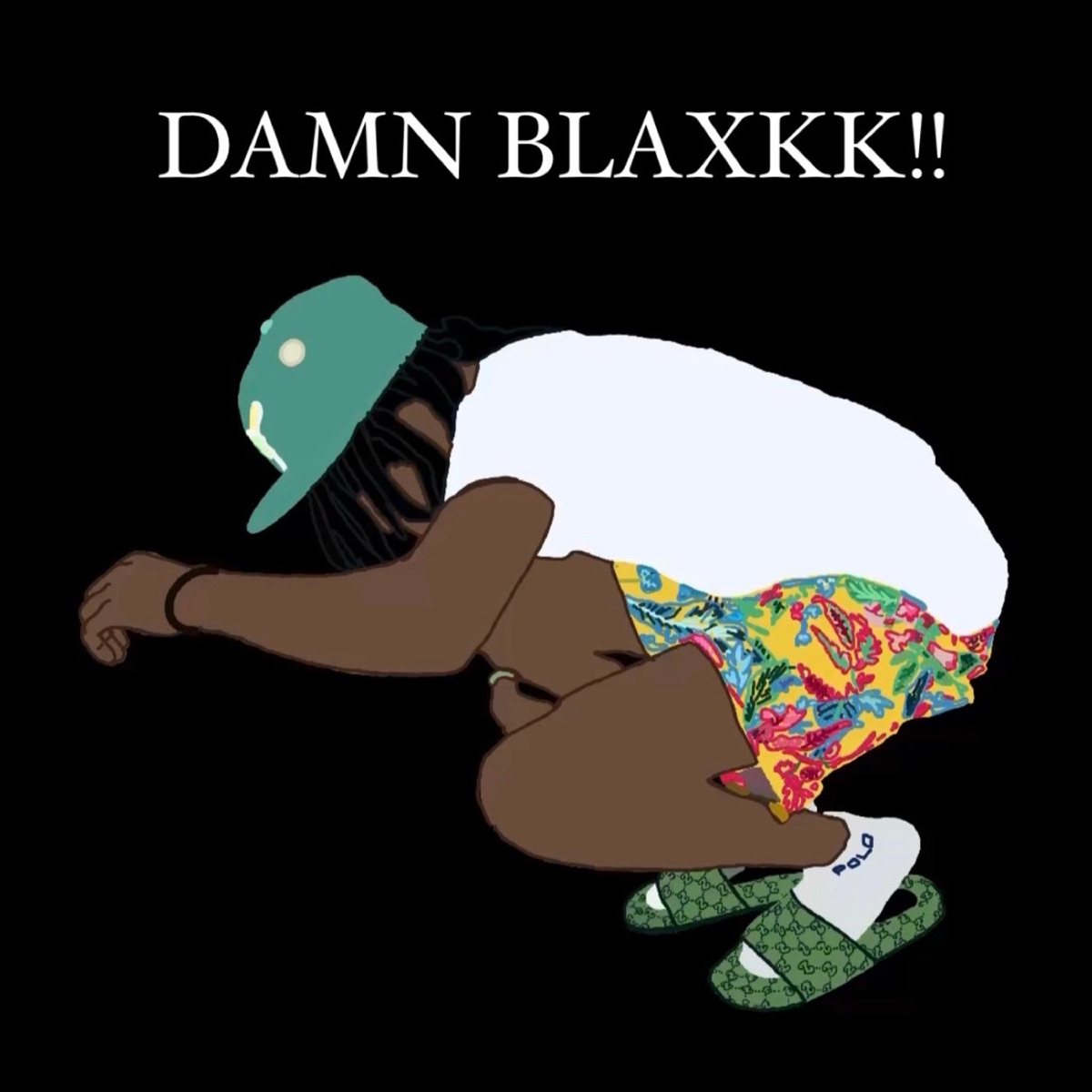 Damn BLAXKK!! - Single by Dblaxkk album cover