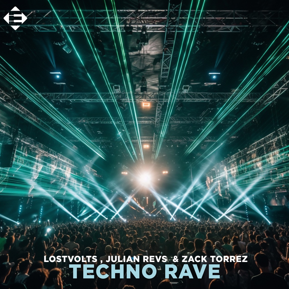 Techno Rave - Single by LostVolts, Julian Revs & Zack Torrez album cover