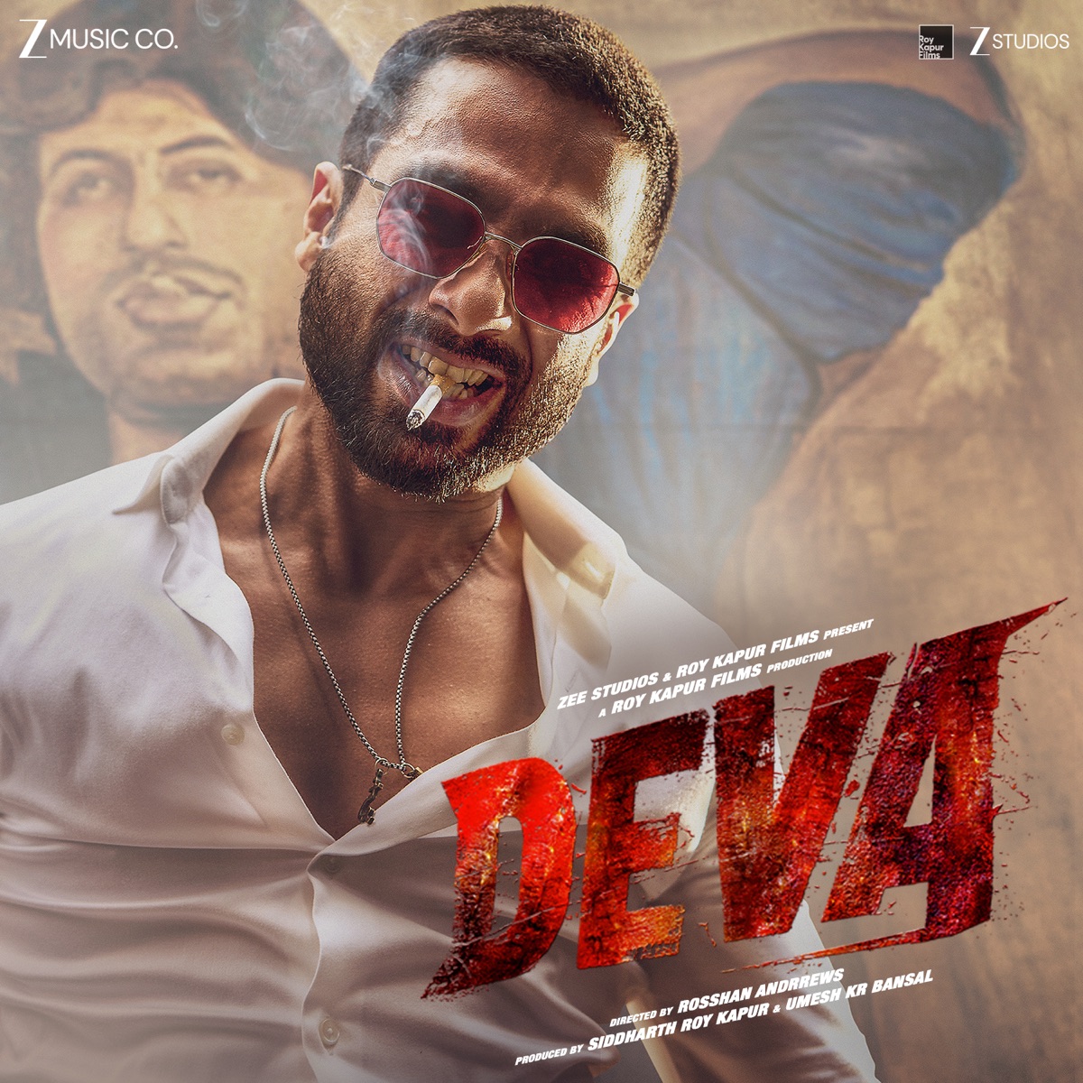 Deva (Original Motion Picture Soundtrack) - EP by Vishal Mishra, Jakes Bejoy, Raj Shekhar, Shreyas & Siddhant Kaushal album cover