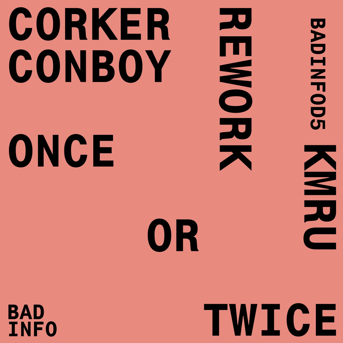 Once or Twice (Kmru Rework) - Single by Corker/ Conboy, Adrian Corker & Paul Conboy album cover
