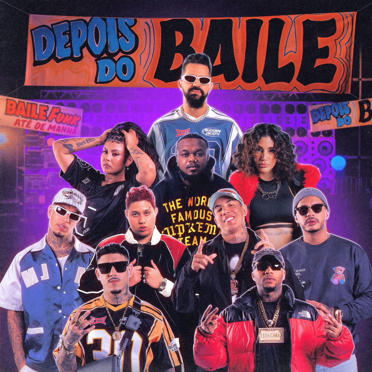 Depois do Baile - EP by DENNIS, Veigh, WIU, MC PH, BUDAH, Djonga, Mc Don Juan, Hungria, Orochi & Azzy album cover