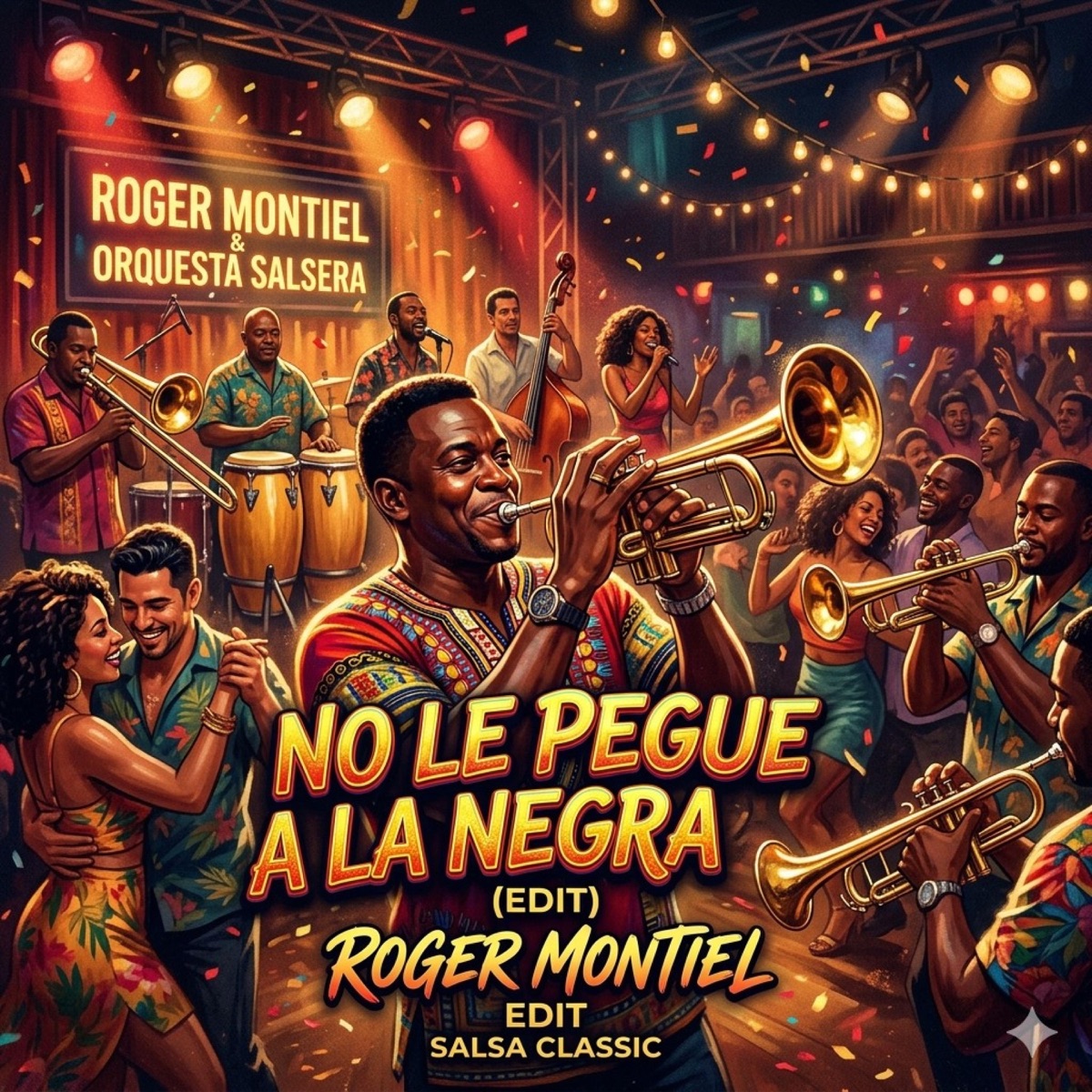 No le pegue a la negra (edit) - Single by Roger Montiel album cover