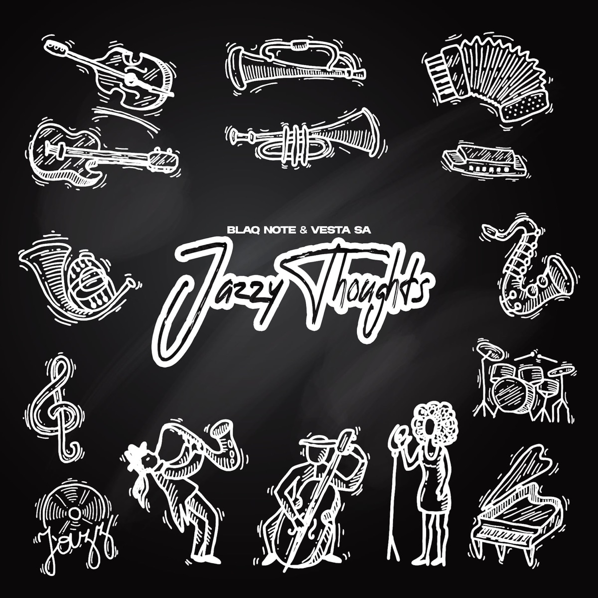 Jazzy Thoughts - Single by Blaq Note & Vesta SA album cover