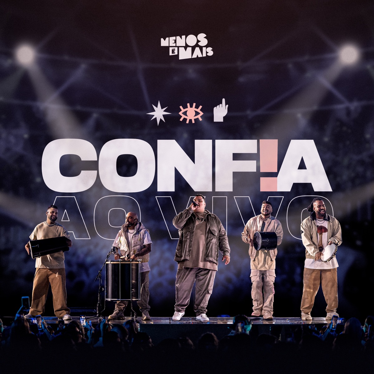 Confia (Ao Vivo) by Grupo Menos É Mais album cover