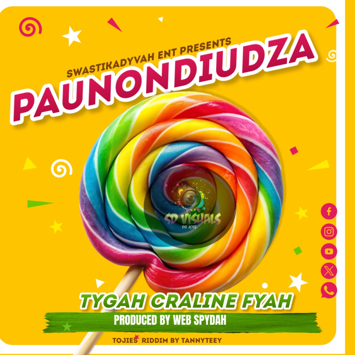 Paunondiudza - Single by Tygah Craline Fyah album cover