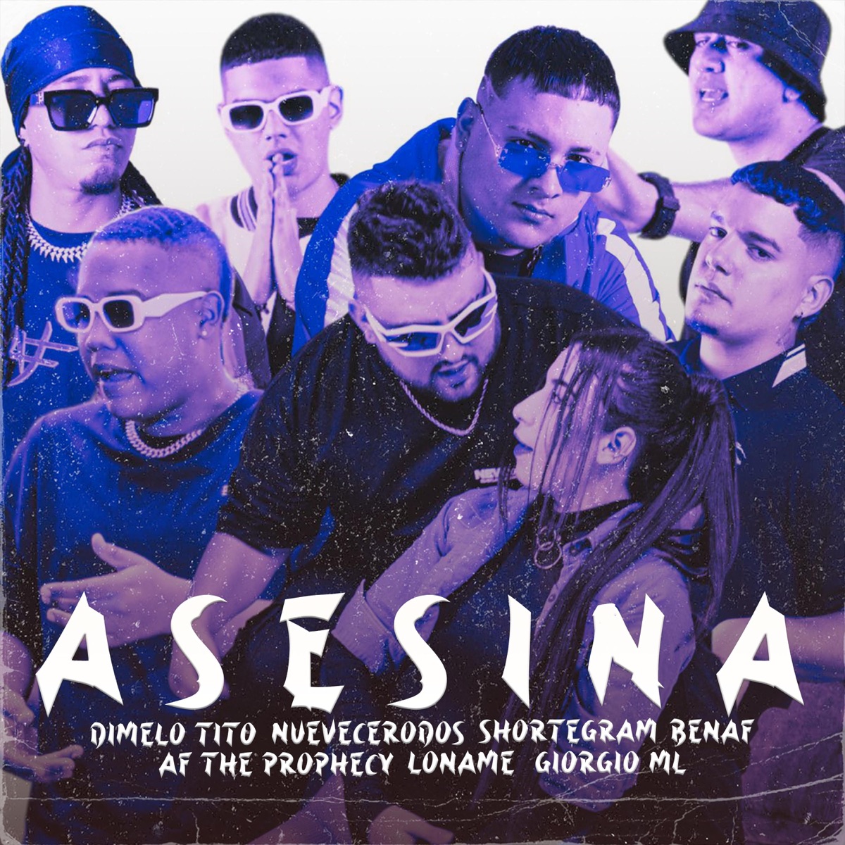 Asesina (feat. NueveCeroDos, Shortegram, Loname, Benaf, AF the prophecy & Giorgio) - Single by dimelo tito album cover