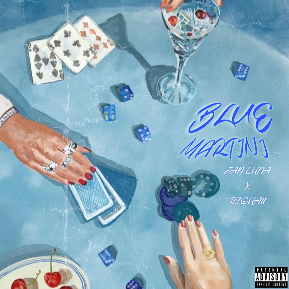Blue Martini (feat. JANLUNA & Riguall) - Single by Olmedv album cover