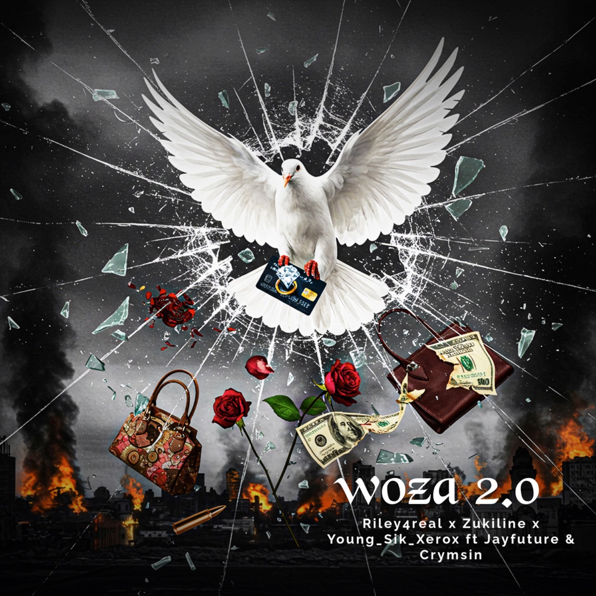 Woza 2.0 (feat. Crymsin & Jayfuture) - Single by Riley4real, Zukiline & Young_Sik_Xerox album cover