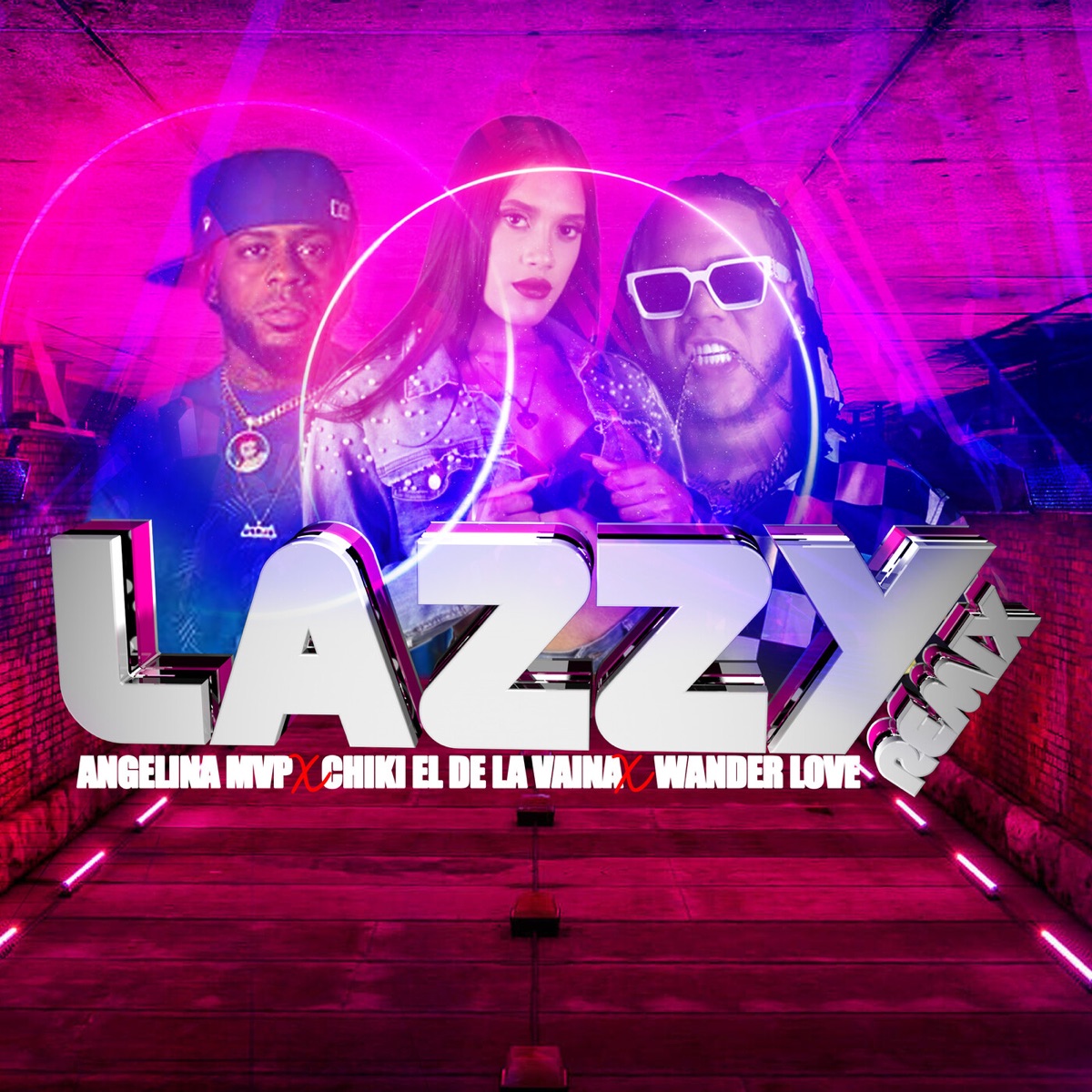 Lazzy (Remix) - Single by Wander Love, Angelina Mvp & Chiki El De La Vaina album cover