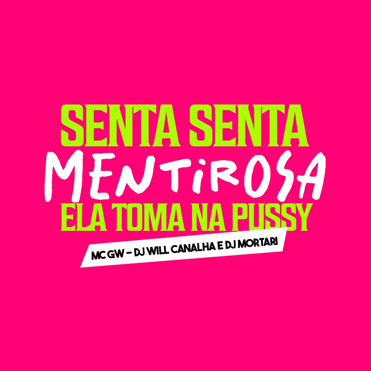 Senta Senta Mentirosa - Ela Toma na P***y - Single by Dj Will Canalha, MC GW & DJ Mortari album cover