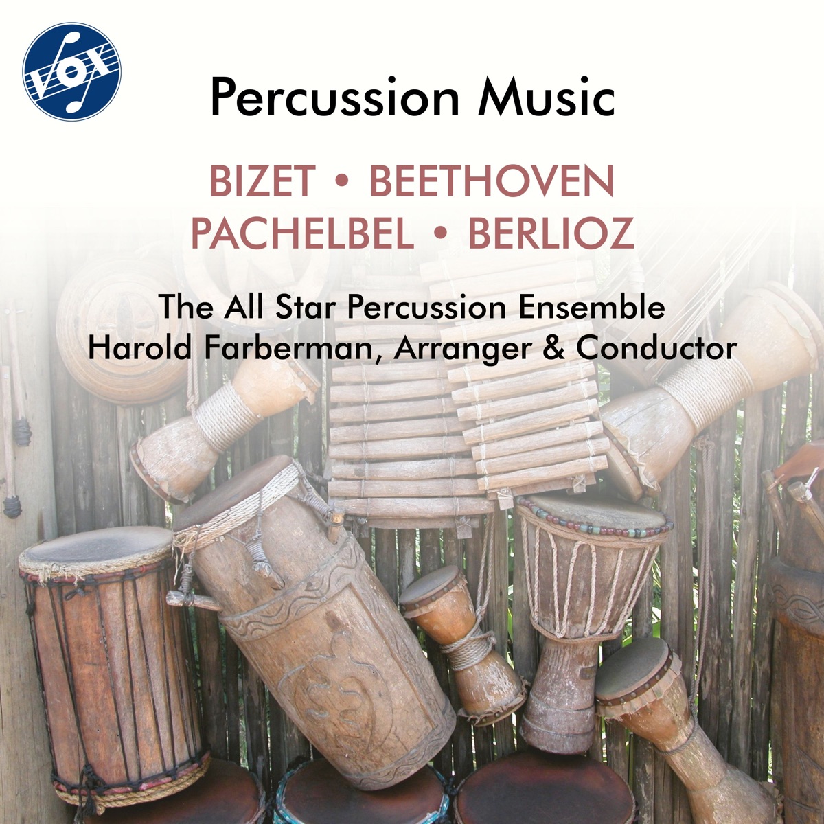 Percussion Music by The All Star Percussion Ensemble & Harold Farberman album cover