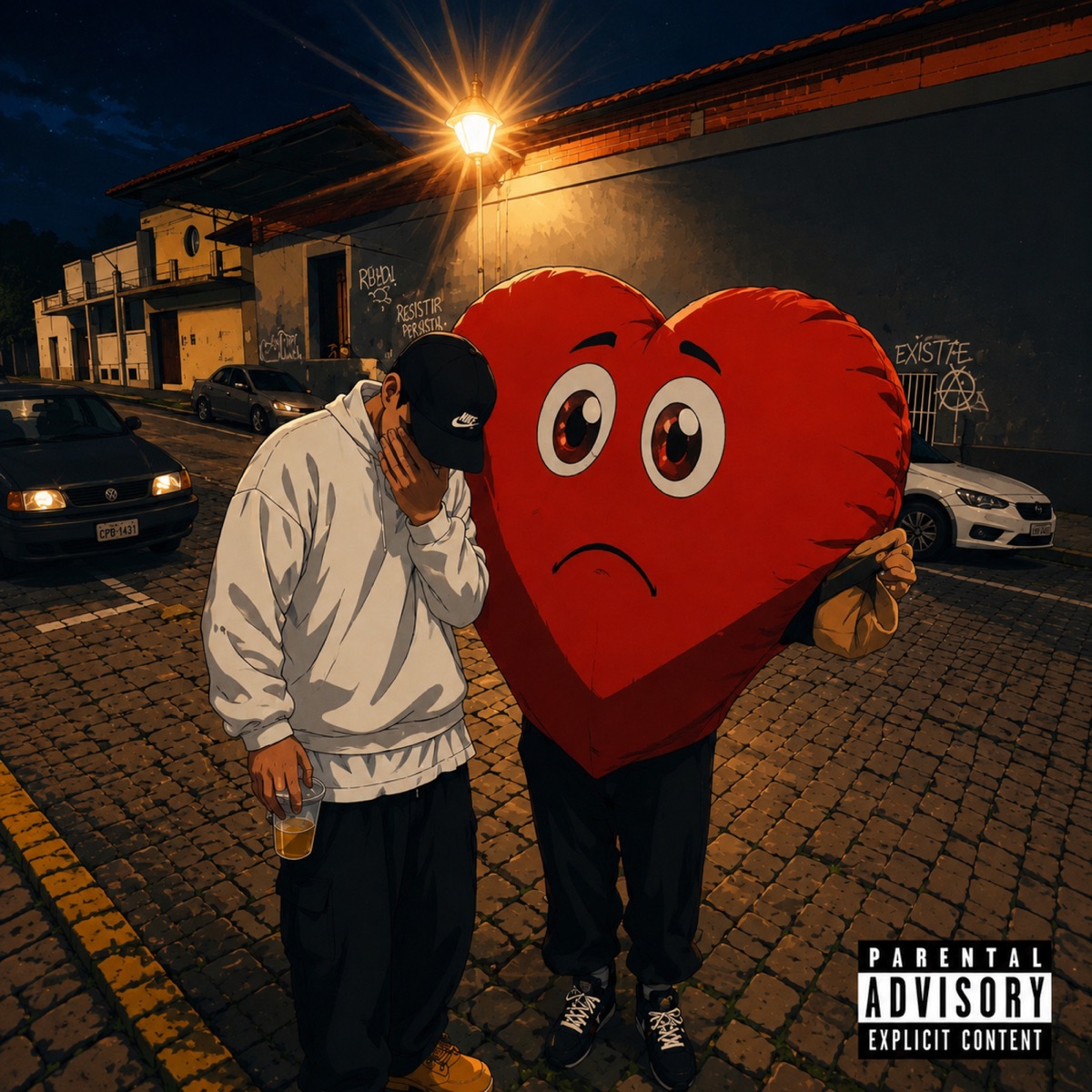 A saudade de tu bate forte - Single by Makley album cover