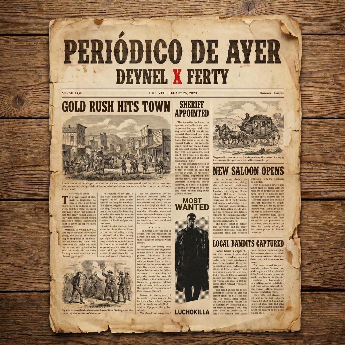 Periódico De Ayer (feat. Ferty & Deynel) - Single by FlowFamily album cover