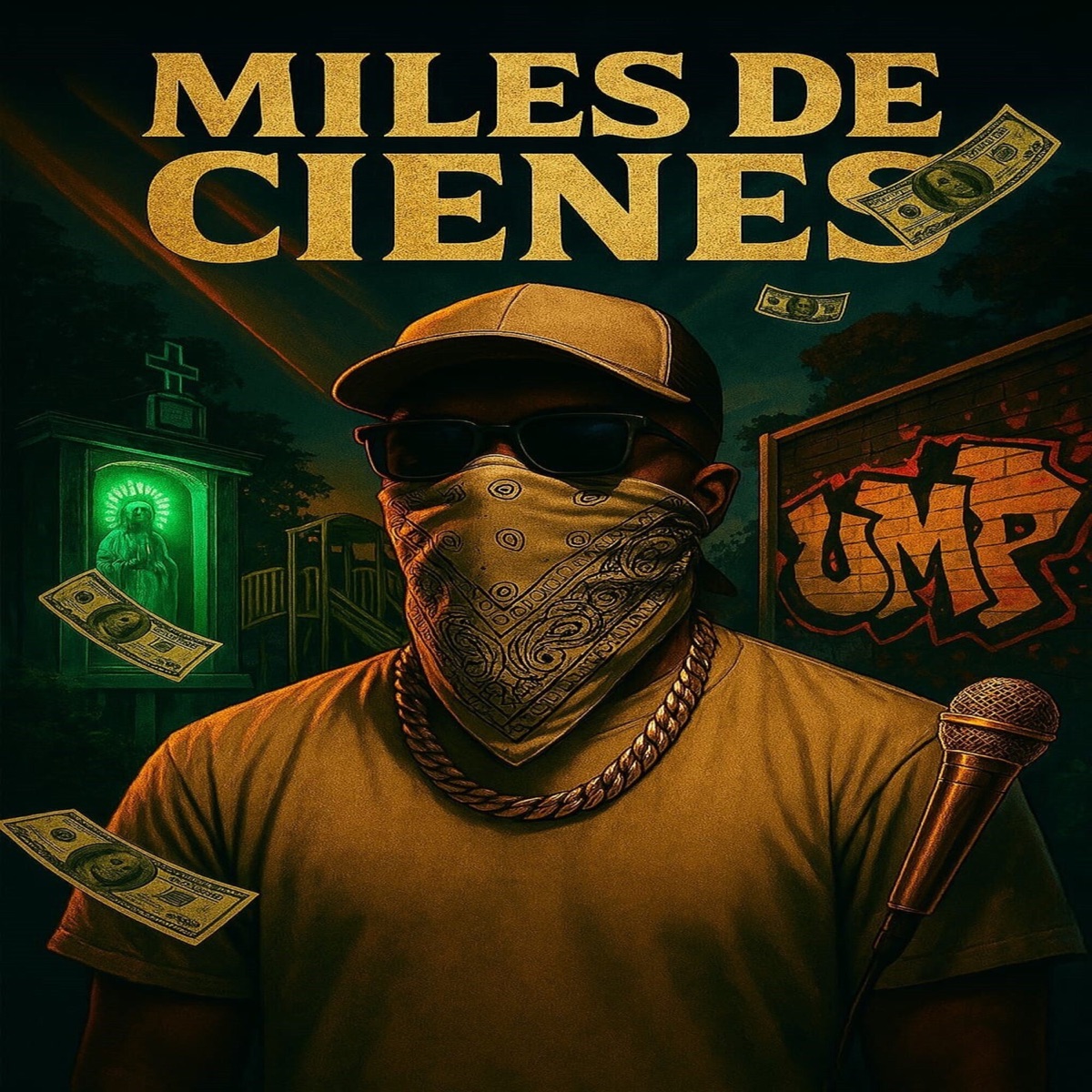 Miles de Cienes (feat. Zomy) - Single by M.B.C & El Santy album cover