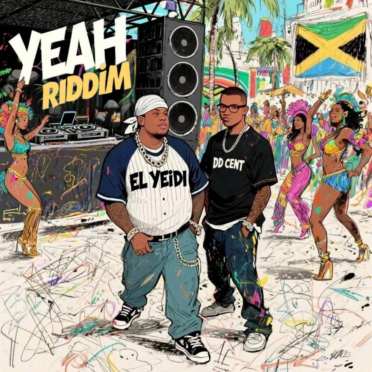 Yeah Riddim (feat. DD Cent) - Single by Iswearimtryingfam & El Yeidi album cover