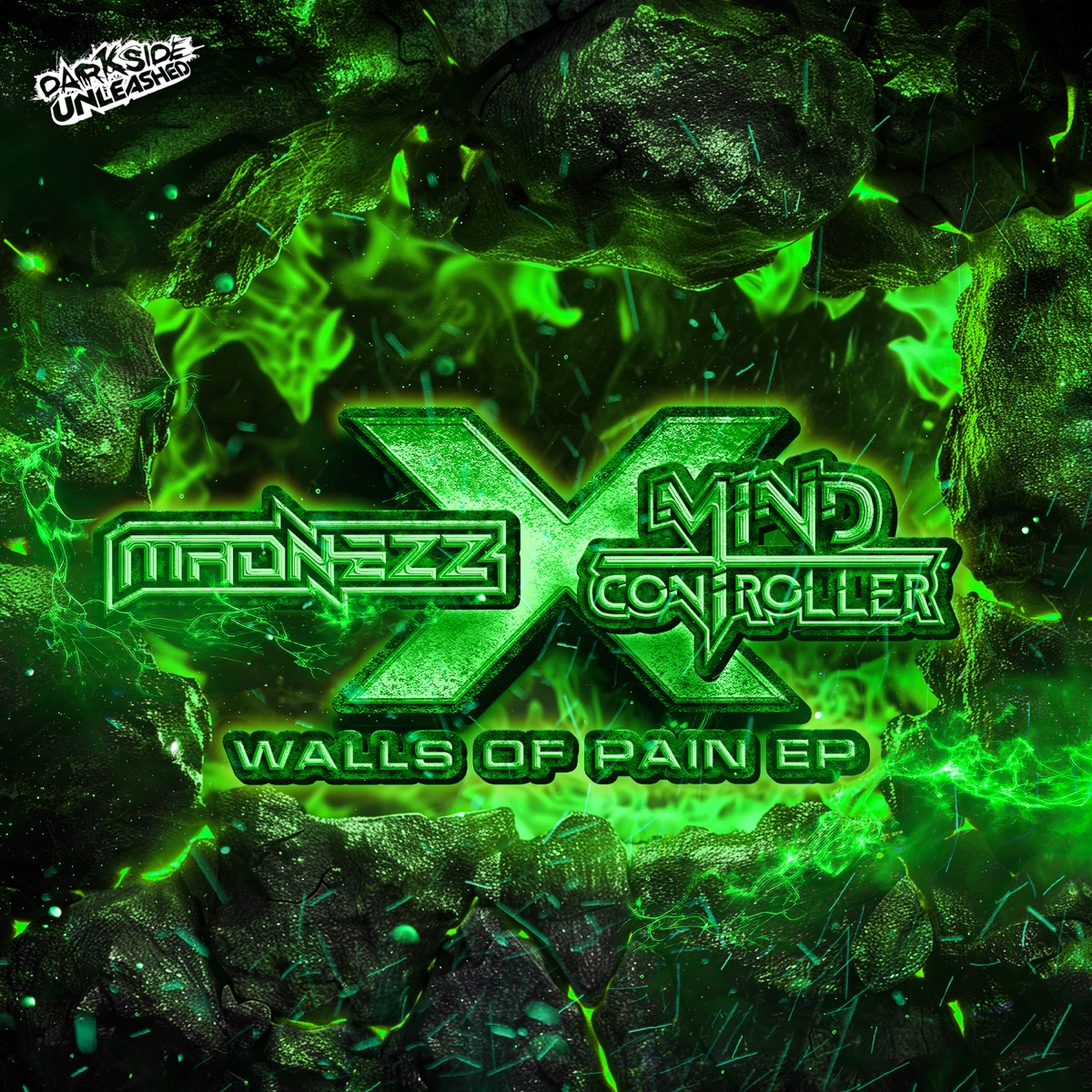Walls of Pain - Single by Madnezz & Mind Controller album cover