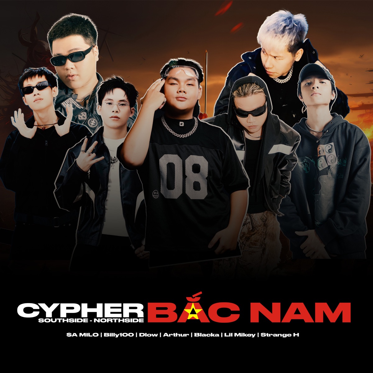 Cypher Bắc Nam (feat. $A Milo, Lil Mikey, Dlow, BILLY 100, Strange H & Blacka) - Single by Arthur album cover