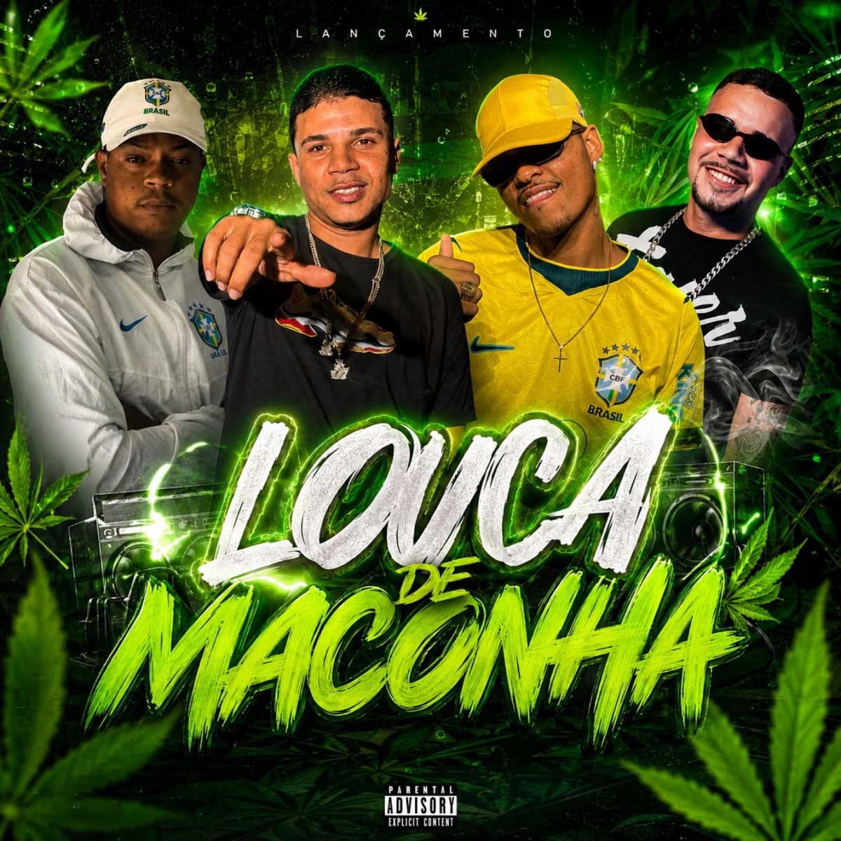 LOUCA DE MACONHA - Single by Mano Lipe, MC GRINGO NA VOZ, MC ANDERSON DA RIMA & EO JS album cover