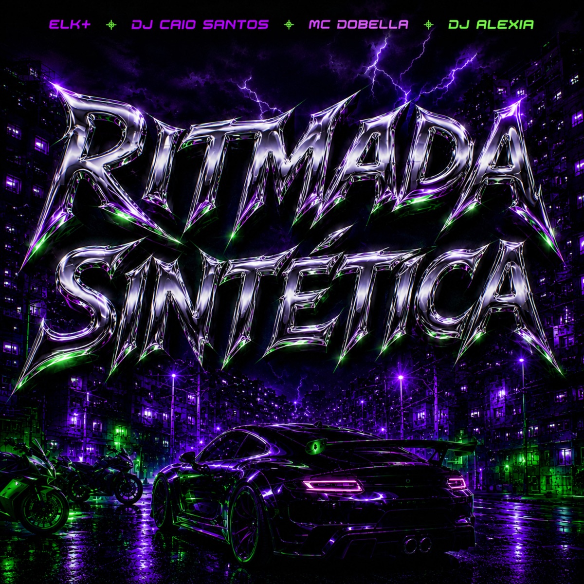 Ritmada Sintética - Single by DJ Caio Santos, ELK+, DJ ALEXIA & Mc Dobella album cover