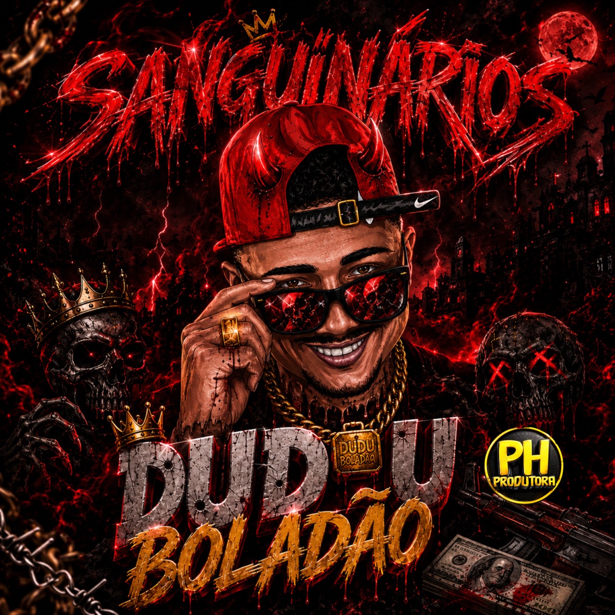 Sanguinarios - Single by Dudu Boladão & Davi no beat album cover