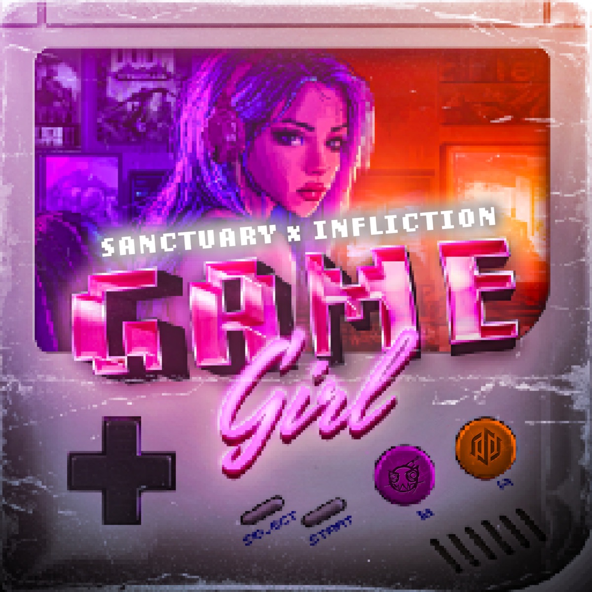 GAMEGIRL - Single by Sanctuary & Infliction album cover