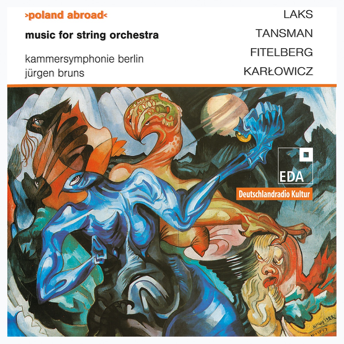 Tansman, A: Triptyque - Laks, S.: Sinfonietta - Fitelberg, J.: Concerto for Orchestra - Karlowicz, M.: Serenade by Jürgen Bruns & Berlin Chamber Symphony Ensemble album cover