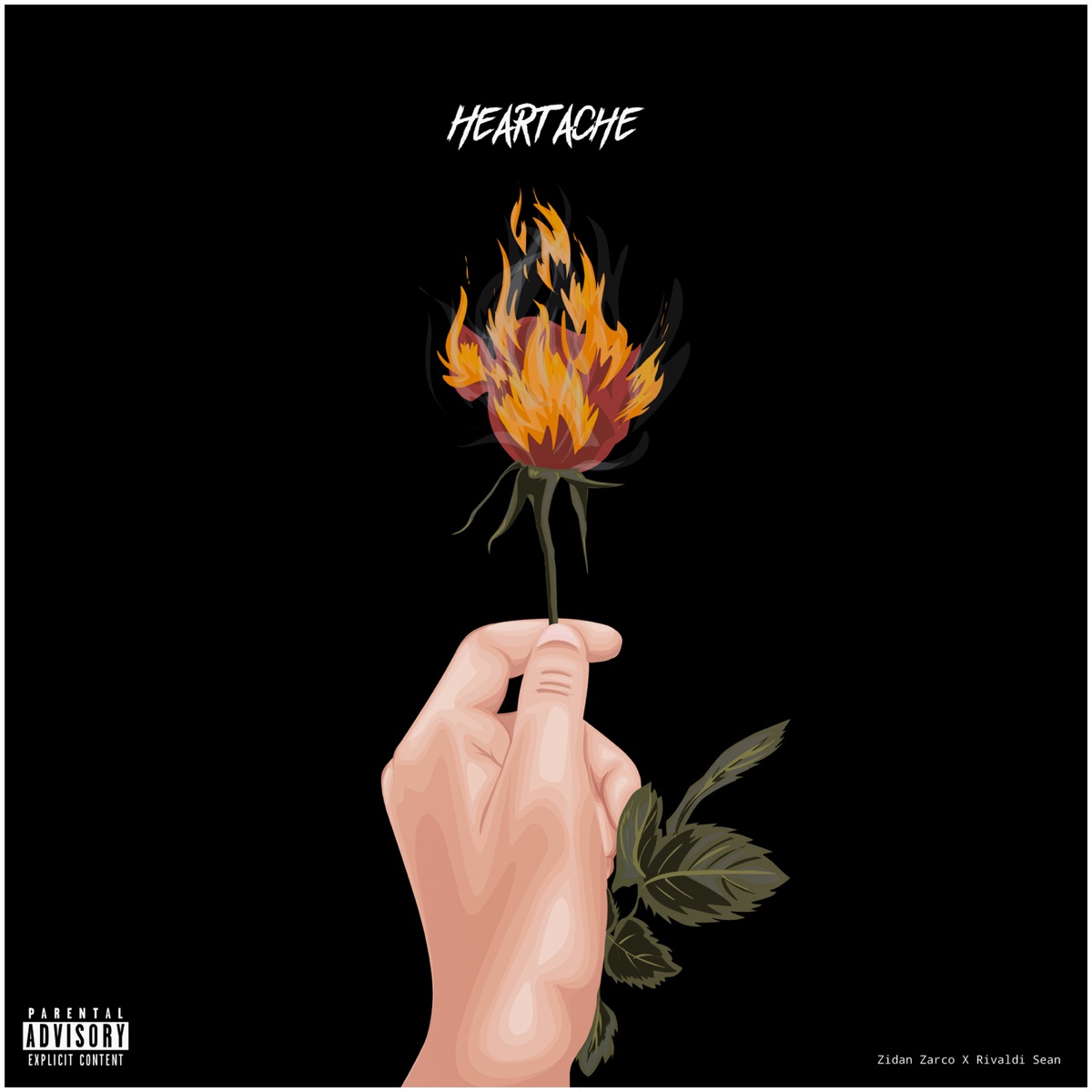 Heartache (feat. Rivaldi Sean) - Single by Zidan Zarco album cover