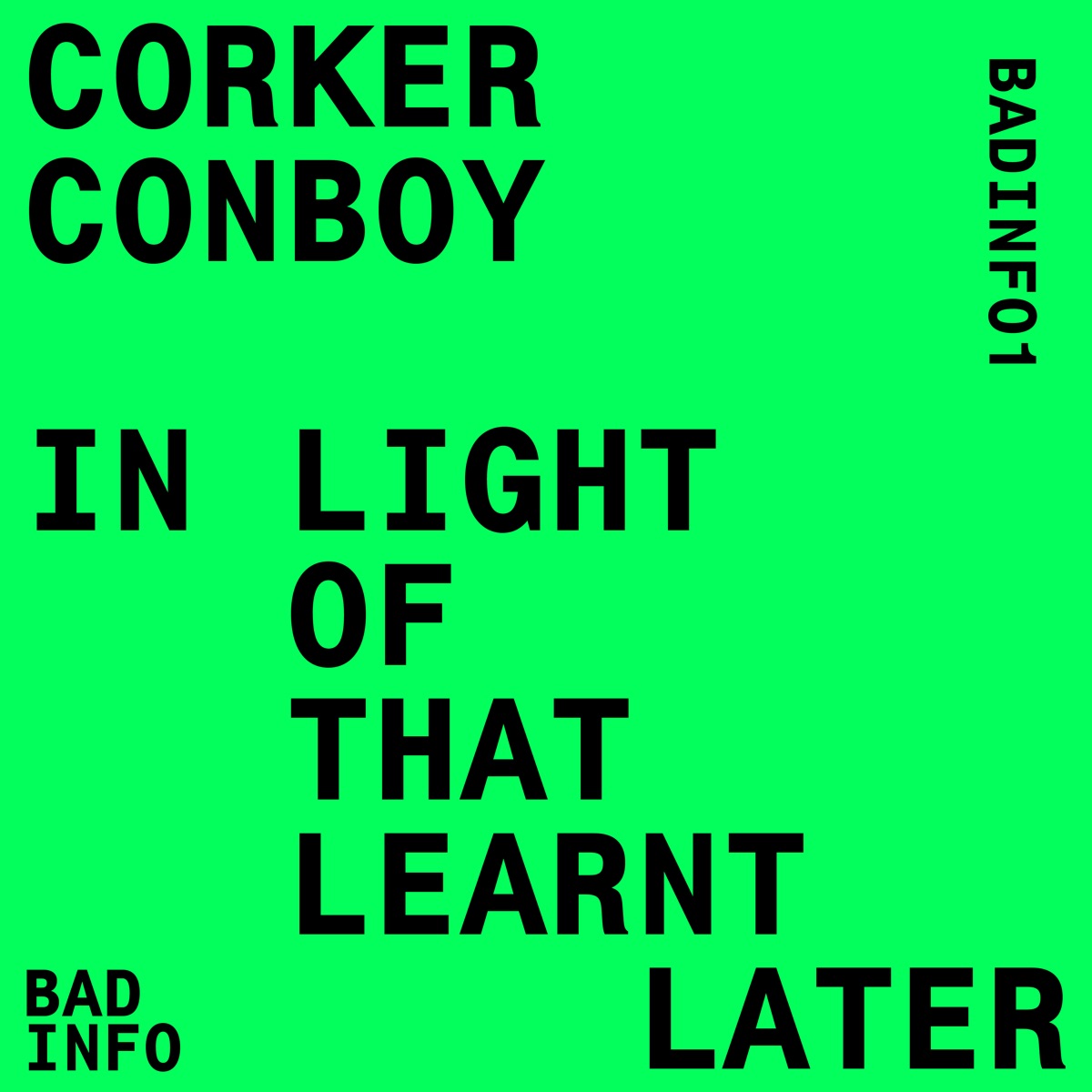 In Light of That Learnt Later by Corker/ Conboy, Adrian Corker & Paul Conboy album cover