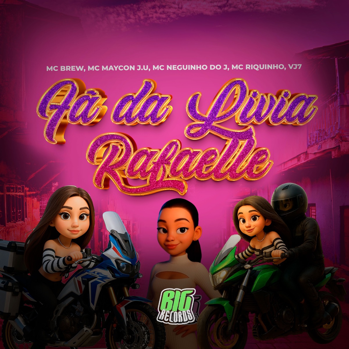FÃ DA LIVIA RAFAELLE (feat. MC NEGUINHO DO J & DJ RIQUINHO) - Single by MC Brew, VJ7, MC Maycon J.U & Mc Riquinho album cover