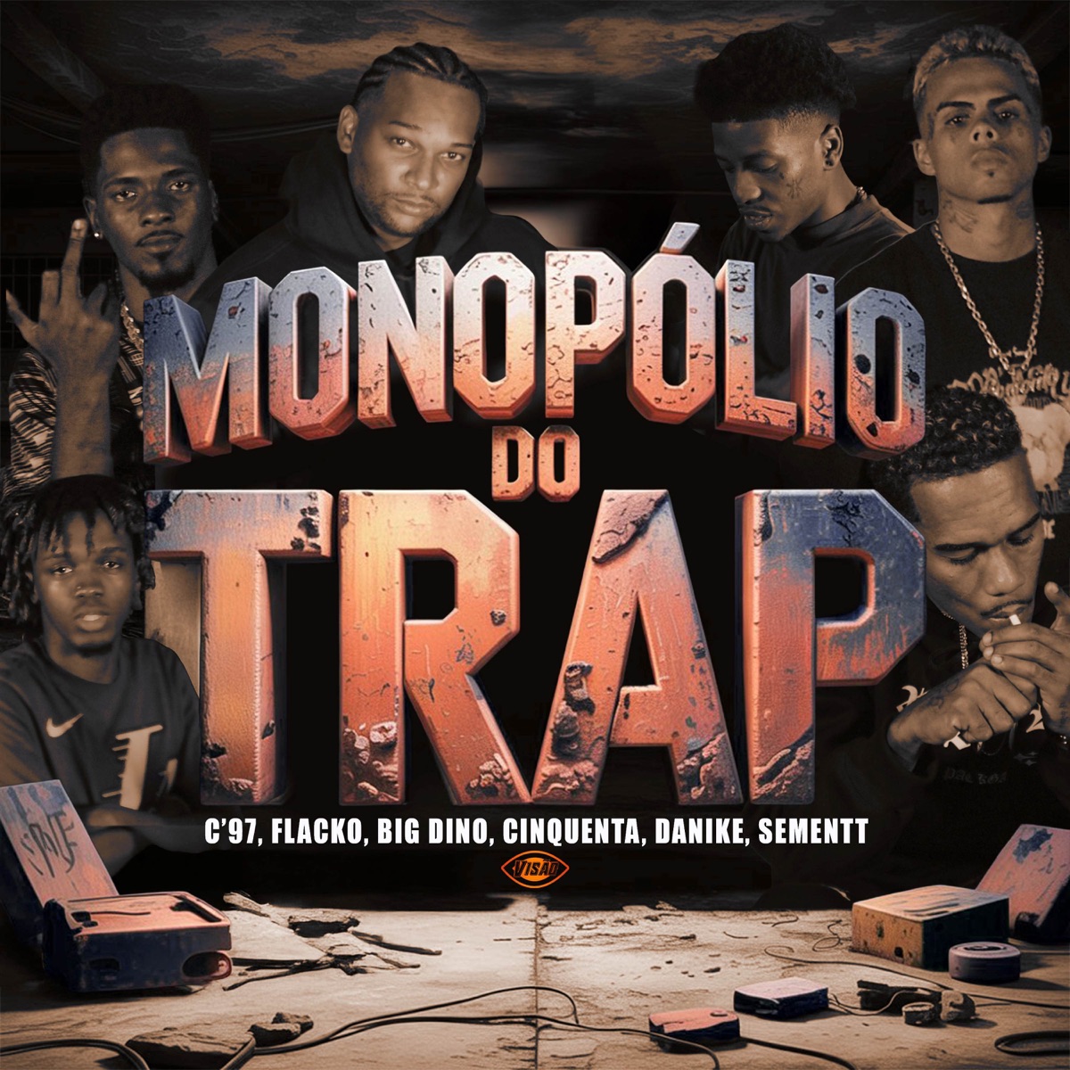 Monopólio do Trap (feat. Big Dino, Sementt, Danike & Cinquenta) - Single by Visão Records, C'97, CAO$ & Flacko album cover