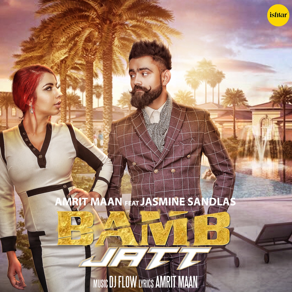 Bamb Jatt (feat. Jasmine Sandlas) - Single by Amrit Maan album cover