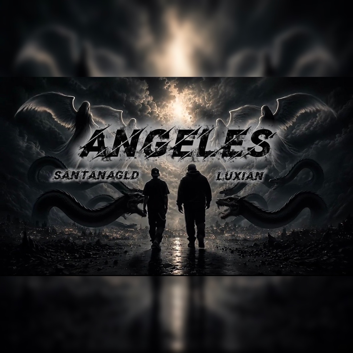 ANGELES (feat. Luxian) - Single by SANTANAGLD album cover