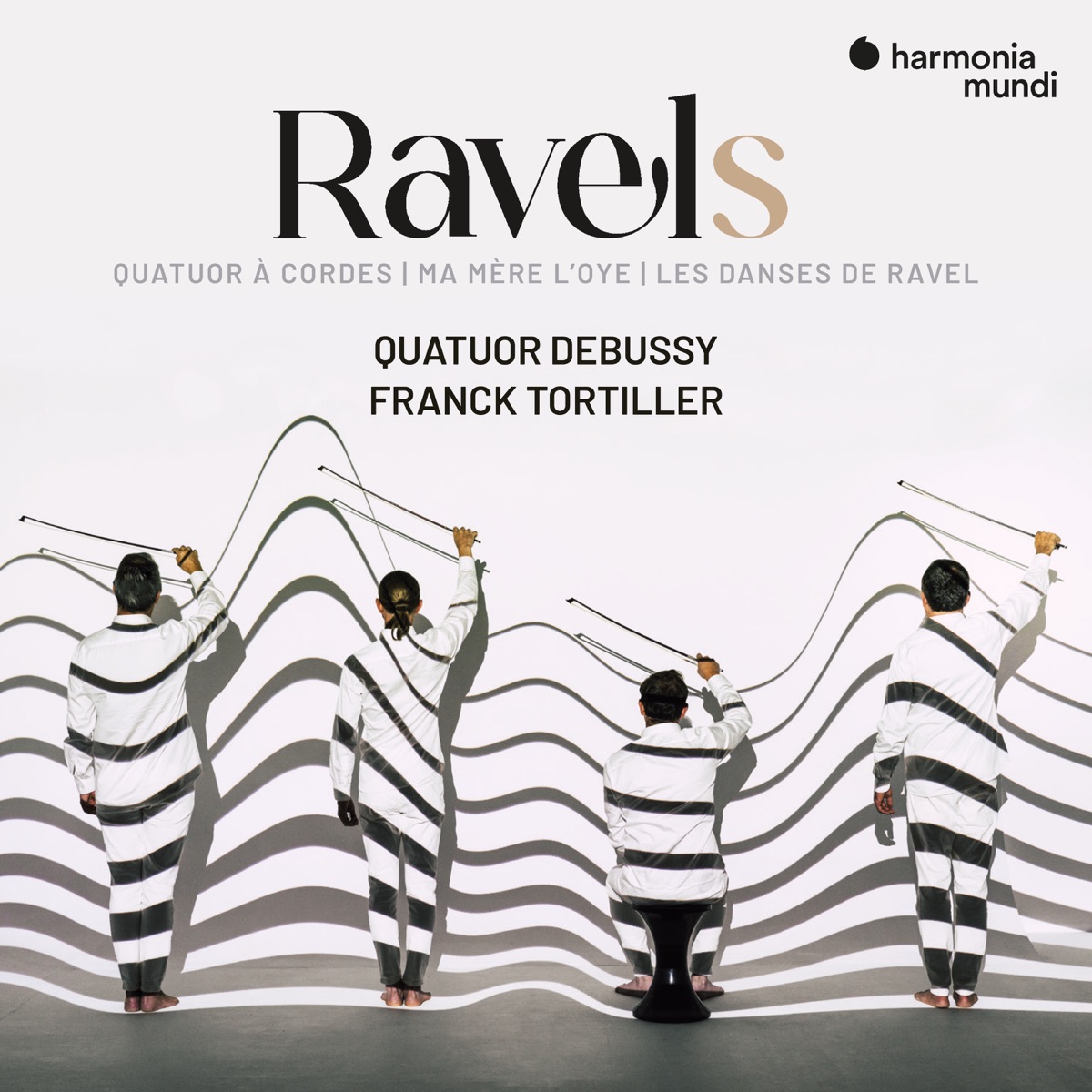Ravels by Quatuor Debussy & Franck Tortiller album cover