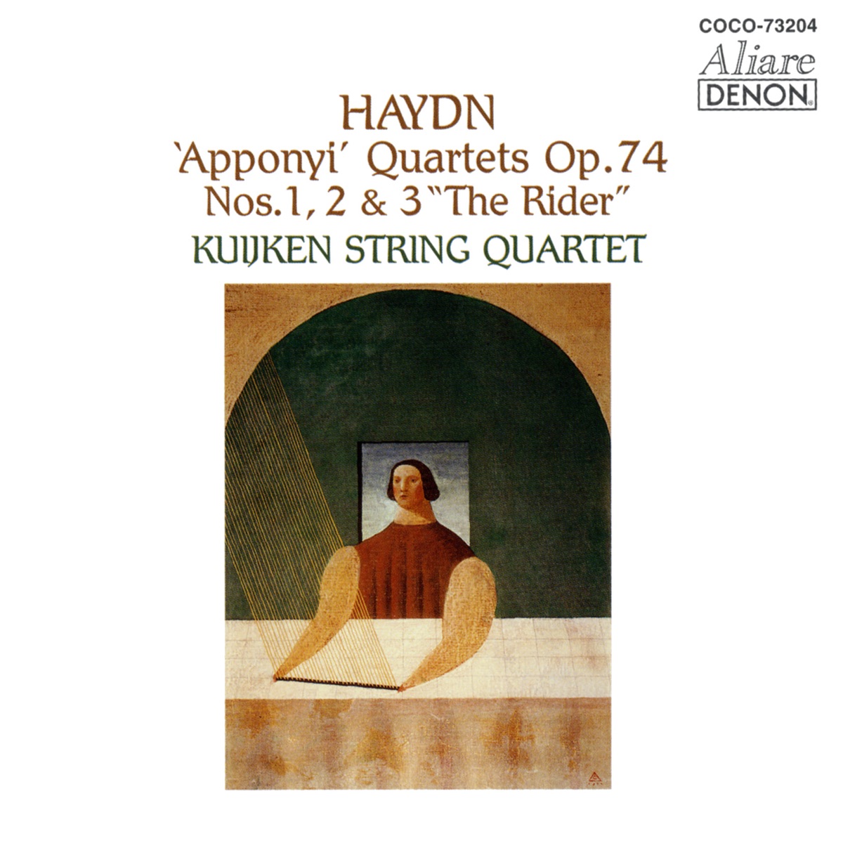 Haydn: "Apponyi" Quartets Op. 74 Nos. 1, 2 & 3 "The Rider" by Kuijken String Quartet album cover