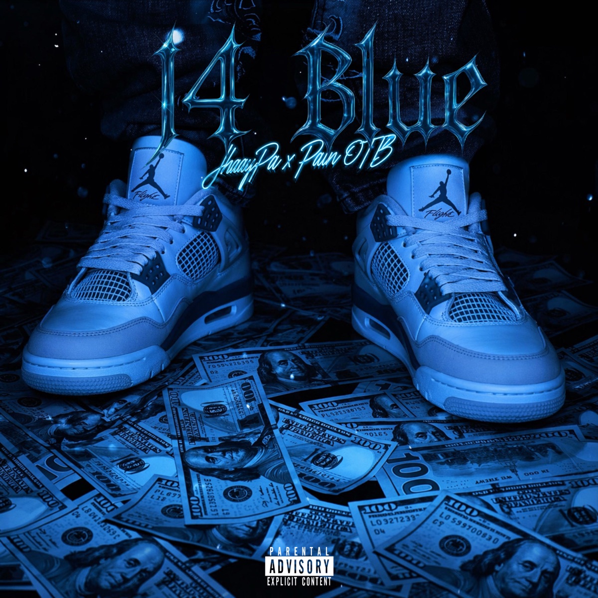 J4 BLUE (feat. PainOTB) - Single by Jhaypa album cover