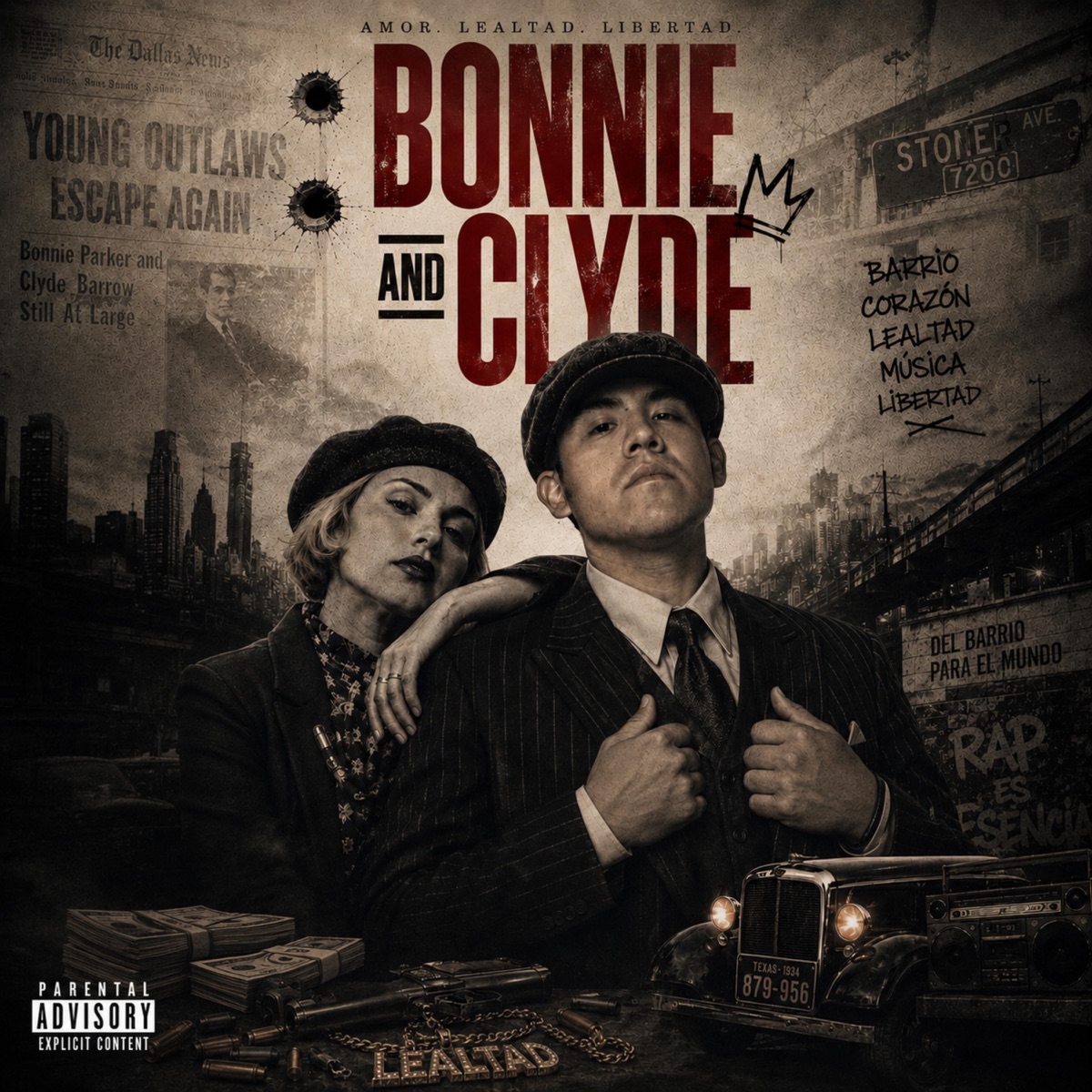 Bonnie and Clyde - Single by RONNY MB & Heavyweight Records album cover