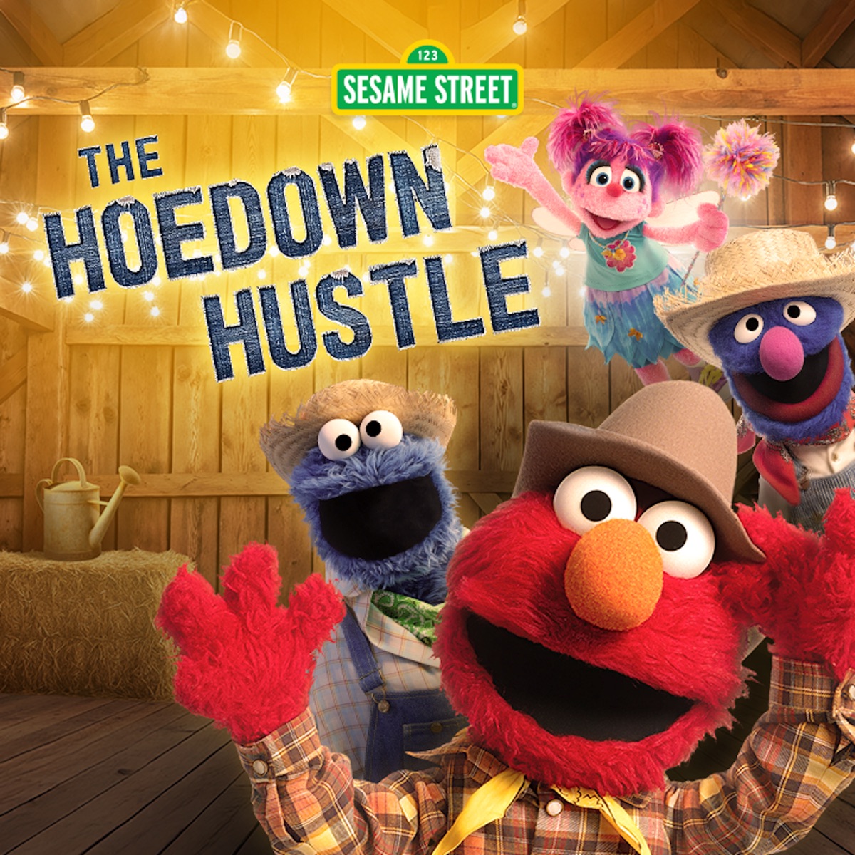 The Hoedown Hustle - Single by Elmo, Cookie Monster, Grover & Sesame Street album cover