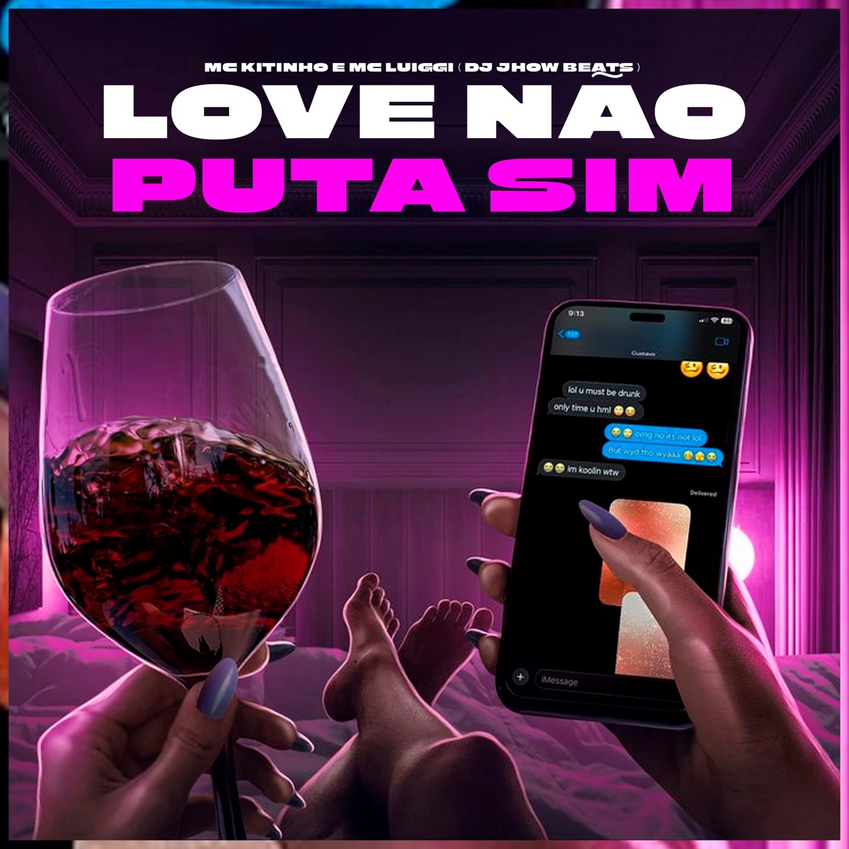 Love Não Puta Sim - Single by DJ JHOW BEATS, Mc Kitinho, MC Luiggi & Resumo Produtora album cover