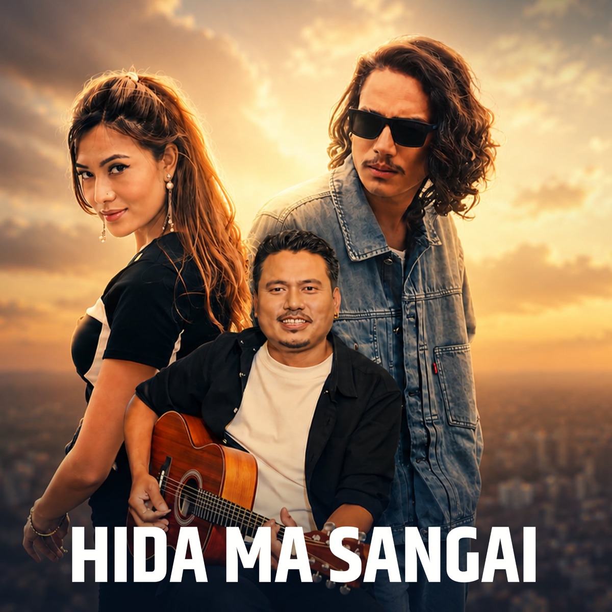 HIDA MA SANGAI - Single by Marmik Lama, Bibek Karki, Ambika Tamang & Roban Magar album cover