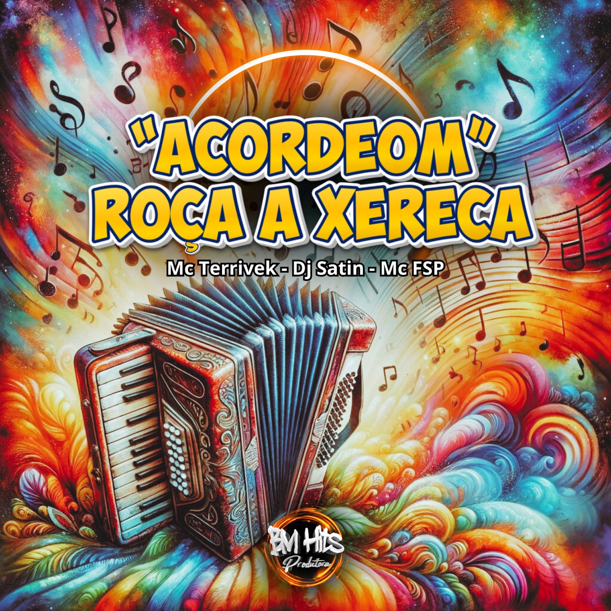 Acordeom Roça a Xereca - Single by DJ Satin, Mc Terrivek & Mc FSP album cover