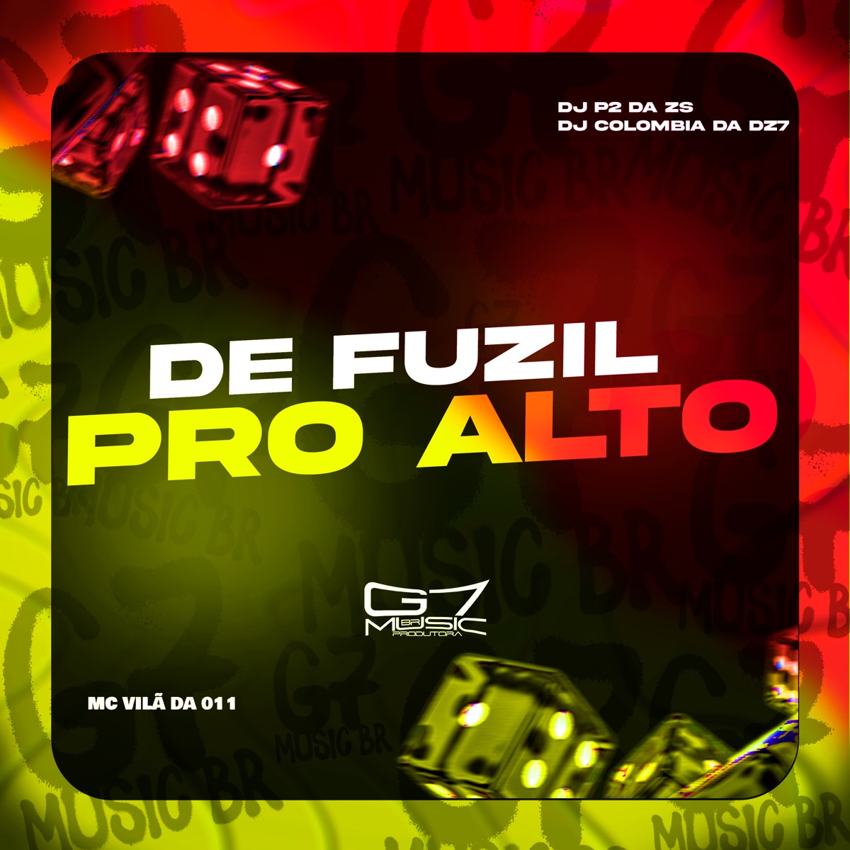 De Fuzil pro Alto - Single by DJ P2 DA ZS, mc vilã da 011 & dj colombia da dz7 album cover