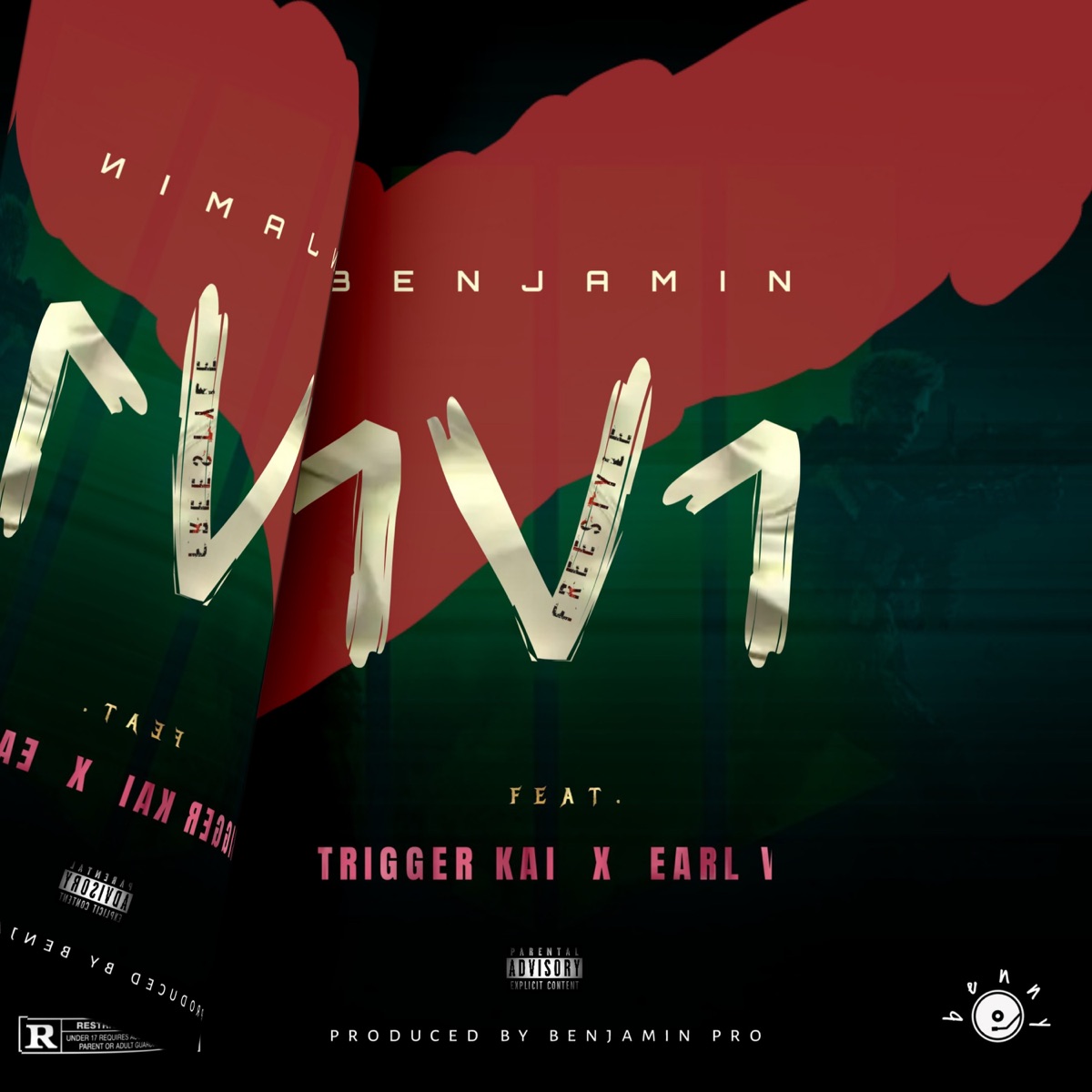 1v1 freestyle (feat. Trigger Kai & Earl V) - Single by Benjamin Prod album cover
